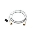 Westbrass 72" Plastic Interlock Shower Hose in PVC
W/ ABS Conical Nuts and Rubber Washers in White D355P-WH